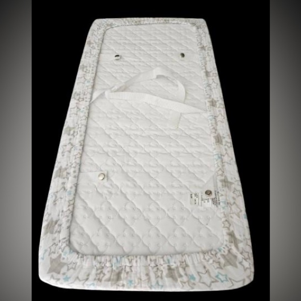 LIKE NEW Colgate waterproof white baby diaper changing pad table mat16x33 inches - Picture 2 of 4